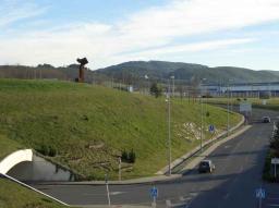 Eduardo Chillida sculture at Bilbao airport